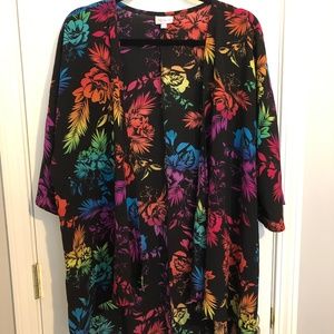 LuLaRoe - UNICORN PRINT - Rainbow Tropical Lindsay